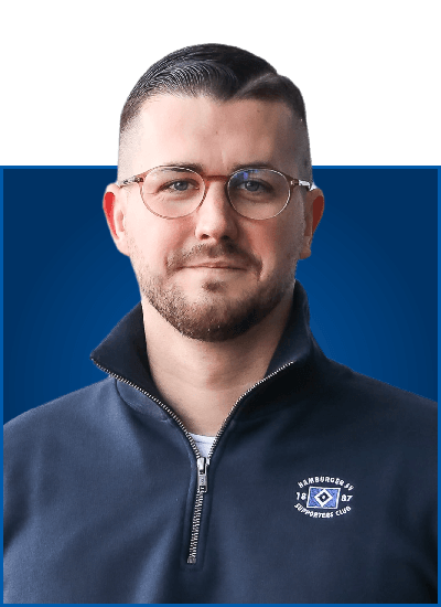 Timo Kaminsky, Mitglied der Abteilungsleitung HSV Supporters Club, Gründungsmitglied